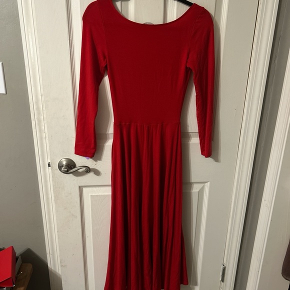 Reformation long sleeve flare midi dress - Picture 4 of 9